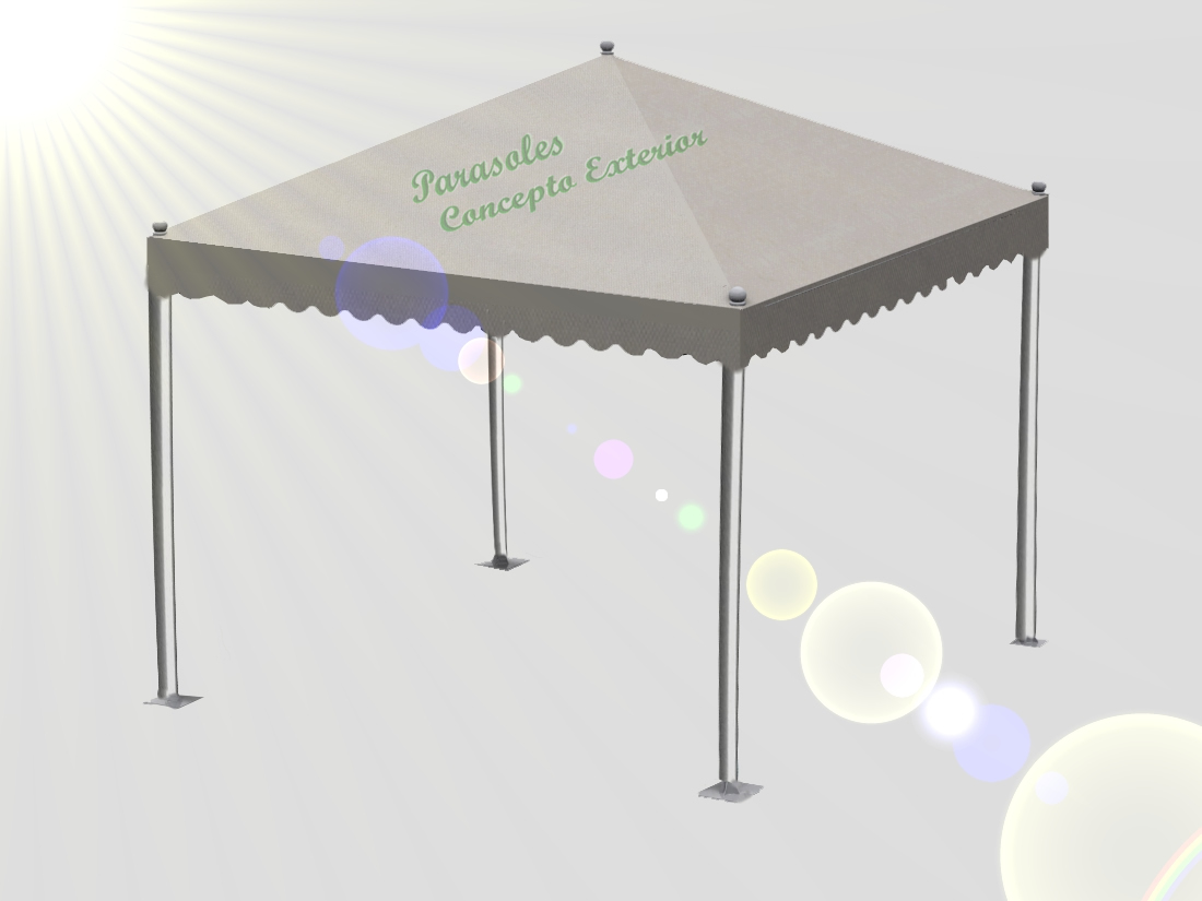 Parasol tipo Carpa sin Cortinas